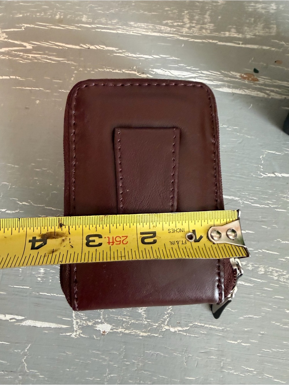 Travelon Maroon Zip Wallet with Branded Pulls - Picture 12 of 13